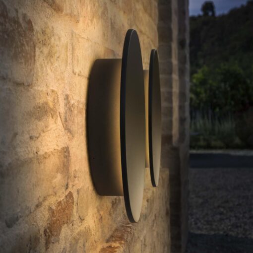 IDEAL LUX Επιτοίχιο Φωτιστικό PUNTO LED 16W 3000K IP54 Μαύρου Χρώματος – 328577