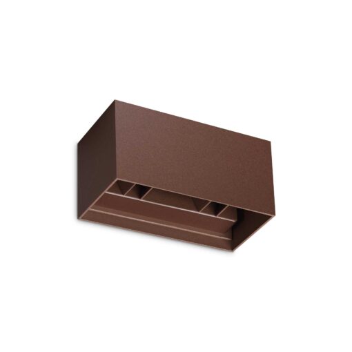 IDEAL LUX Επιτοίχιο Φωτιστικό Βεράντας ATOM LED 25W 3000K IP54 Καφέ Χρώματος – 328669