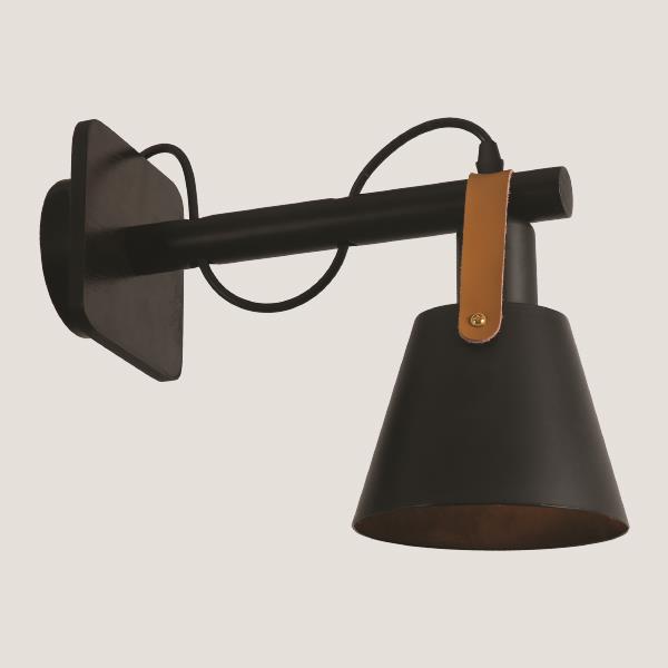 ΑΠΛΙΚΑ ΤΟΙΧΟΥ Ε27  ΜΑΥΡΟ EUROLAMP 144-28000