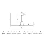 INDUS Ø140CM WHITE 3 BLADES                       FARO – 33001