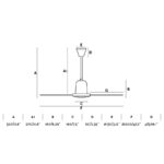ECO INDUS Ø120CM WHITE 3 BLADES                   FARO – 33005
