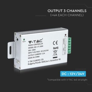 LED Controller Ασύρματο Με Χειριστήριο 144W V-TAC – 3303