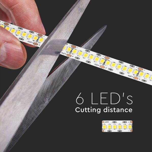 LED Ταινία 18W V-TAC PRO Samsung Chip Dimmable 24V 1500lm/m CRI >95 Θερμό Λευκό 3000Κ 10 Μέτρα – 331