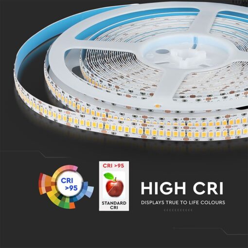 LED Ταινία 18W V-TAC PRO Samsung Chip Dimmable 24V 1500lm/m CRI >95 Θερμό Λευκό 3000Κ 10 Μέτρα – 331