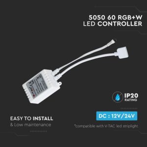 LED Controller με Τηλεχειριστήριο για Ταινίες RGB/RGB+W 96W | 192W V-TAC – 3326