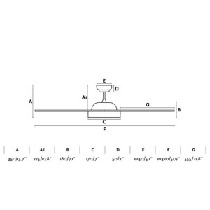 POLARIS Ø132 CM WHITE 3 BLADES                    FARO – 33346
