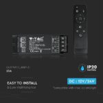 LED Dimmer για LED ταινία Με Χειριστήριο 144W/288W V-TAC – 3337