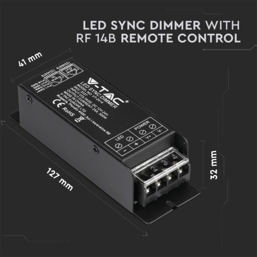 LED Dimmer για LED ταινία Με Χειριστήριο 144W/288W V-TAC – 3337