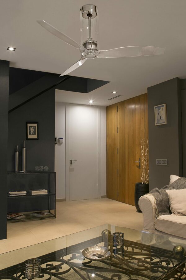 TUBE FAN TRANSPARENT CEILING FAN WITH DC MOTOR    FARO – 33374