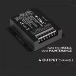LED Controller με Τηλεχειριστήριο RF για Ταινίες RGBW 288W/576W V-TAC – 3338