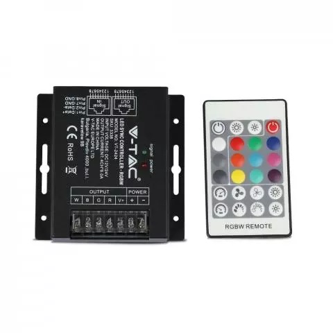 LED Controller με Τηλεχειριστήριο RF για Ταινίες RGBW 288W/576W V-TAC – 3338