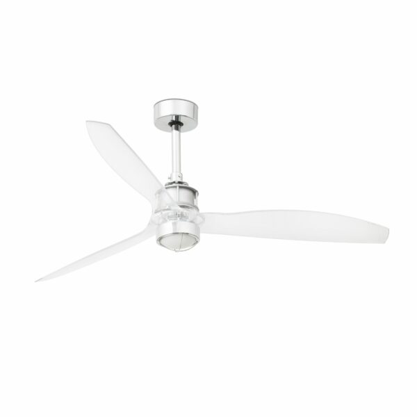 JUST FAN Ø1280 MM CHROME 3 BLADES TRANS 17W 3000K FARO – 33394-9