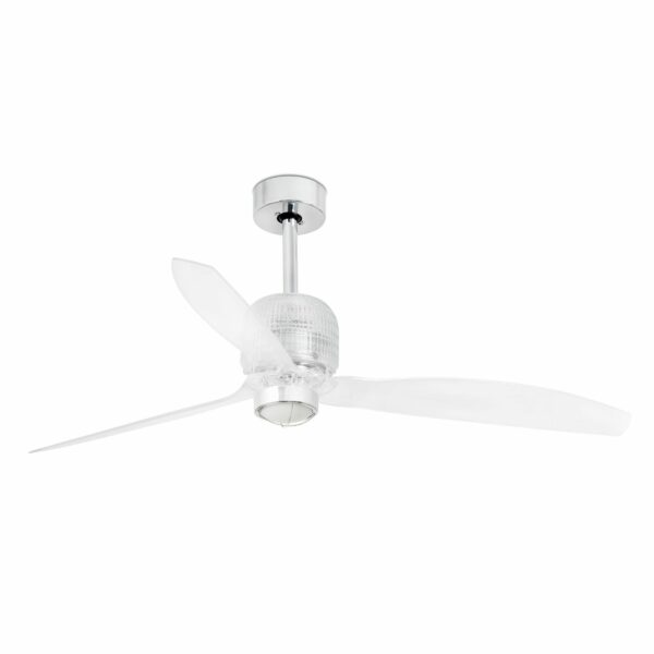 DECO FAN Ø1280MM CHROME BLADES TRANS 17W 3000K W/RFARO – 33394DWP-9