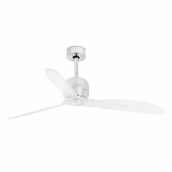 DECO FAN Ø1280 MM CHROME 3 TRANSPARENT BLADES     FARO – 33394D