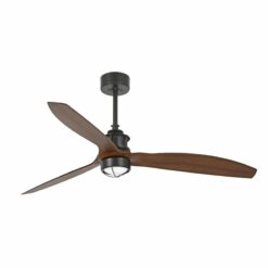 JUST FAN Ø1280 MM BLACK 3 BLADES WOOD DARK W/R    FARO – 33395WP