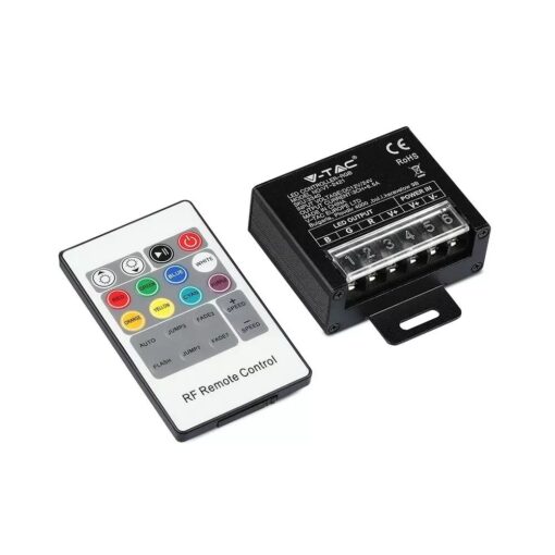 LED Controller με Τηλεχειριστήριο RF για Ταινίες RGB 240W/480W V-TAC – 3340