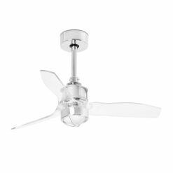 JUST FAN XS Ø810 MM CHROME BLADES TRANS 17W 3000K FARO – 33426-9