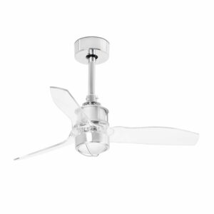 JUSTFAN XS Ø810MM CHROME BLADES TRANS 17W 3000K W/FARO – 33426WP-9