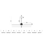 JUST FAN XS Ø810mm CHROME TRANSPARENT BLADES      FARO – 33426