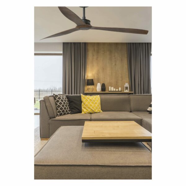 JUST FAN XL Ø1780mm BLACK WOOD BLADES             FARO – 33430