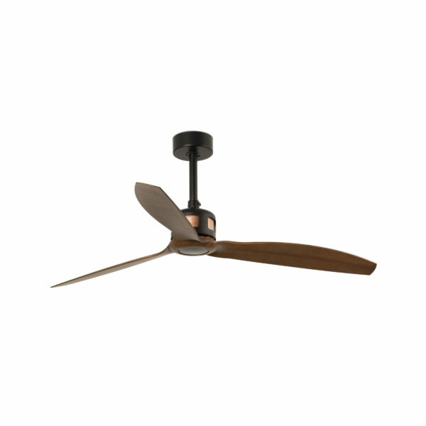 COPPER FAN Ø1280 MM BLACK 3 BLADES WOOD DARK FARO – 33451
