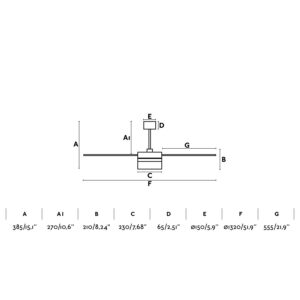 ICE Ø132 CMS WHITE 3 BLADES BLUETOOTH             FARO – 33460