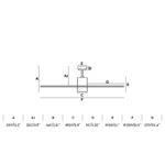PALK Ø132CM SATIN NICKEL 4 BLADES 2 X E14 7W      FARO – 33470
