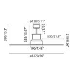 Faro Barcelona WINCHE Smart Wifi Ανεμιστήρας Οροφής Χρωμίου με LED Φως και Τηλεχειριστήριο  – 33482WP-8