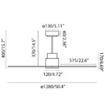 Faro Barcelona Nassau Smart Wi-Fi Ανεμιστήρας Οροφής με Τηλεχειριστήριο Λευκός – 33487WP
