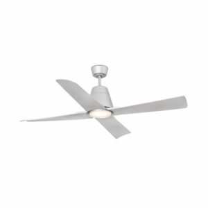 Faro Barcelona TYPHOON Ανεμιστήρας Οροφής IP44 Γκρι Χρώματος με Led Φως και Τηλεχειριστήριο – 33489-15