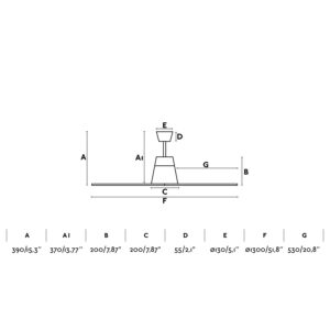 Faro Barcelona Typhoon Ø1300mm Ανεμιστήρας Οροφής Καφε με Τηλεχειριστήριο IP44 – 33490