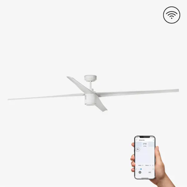 Faro Barcelona Gotland Smart Wi-Fi Ανεμιστήρας Οροφής με Τηλεχειριστήριο Λευκός – 33494WP