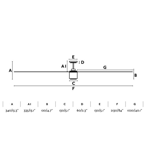 Faro Barcelona Attos Ø2130mm Ανεμιστήρας Οροφής Καφέ με Φως και Τηλεχειριστήριο – 33495