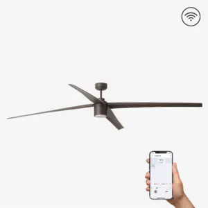 Faro Barcelona Gotland Smart Wi-Fi Ανεμιστήρας Οροφής με Φως και Τηλεχειριστήριο Καφε – 33495WP