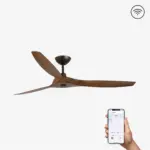 Faro Barcelona Morea L Smart Wi-Fi Ανεμιστήρας Οροφής με Τηλεχειριστήριο Καφέ – 33511WP