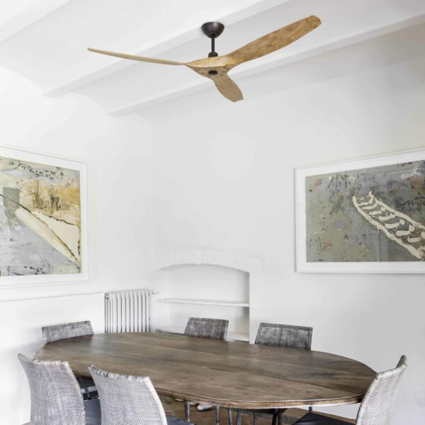 Faro Barcelona Morea Smart Wi-Fi Ανεμιστήρας Οροφής με Τηλεχειριστήριο Καφέ  – 33446WP