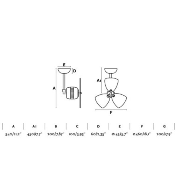 Faro Barcelona VEDRA S Ανεμιστήρας οροφής Μαύρου Χρώματος  – 33525