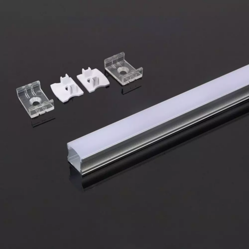 Προφίλ αλουμινίου για ταινίες LED 2000 x 17.2 x 15.5mm V-TAC – 3354