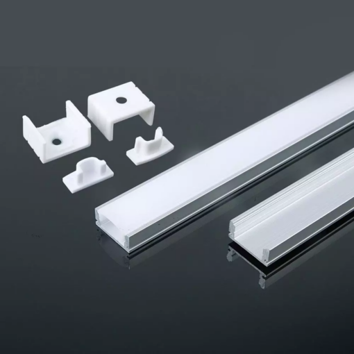 Προφίλ αλουμινίου για ταινίες LED 2000 x 17.4 x 7mm V-TAC – 3355