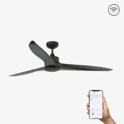 ΑΝΕΜΙΣΤΗΡΑΣ ΟΡΟΦΗΣ ΚΑΦΕ TONIC Ø152CM DC BROWN 3 BLADES LED 15W 3000K W/R SMART FARO – 33552WP