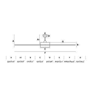 Faro Barcelona Ανεμιστήρας Οροφής Century Λευκός με Φως με Τηλεχειριστήριο – 33553AFR