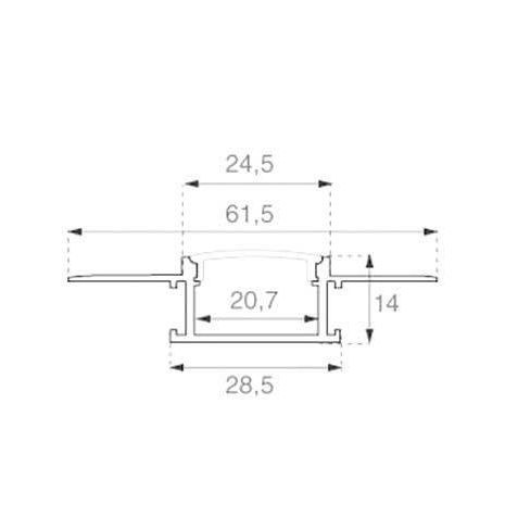 Προφίλ Αλουμινίου για Γυψοσανίδα με Γαλακτερό Καπάκι 2m V-TAC για ταινία LED – 3359