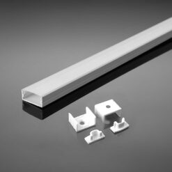 Προφίλ αλουμινίου για ταινίες LED 2000 x 17.4 x 7mm λευκό σώμα V-TAC – 3365