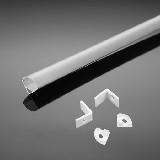 Προφίλ αλουμινίου για ταινίες LED γωνιακό 2000 x 15.8 x 15.8mm λευκό σώμα V-TAC – 3369