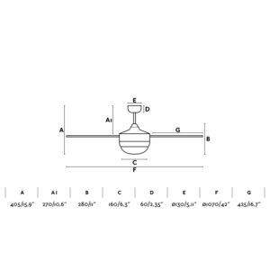 Faro Barcelona Ανεμιστήρας Οροφής Mini Icaria Νίκελ Ματ Ξύλο με Φως & Τηλεχειριστήριο – 33699