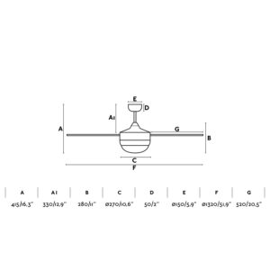 ICARIA Ø132CM BROWN                               FARO – 33702