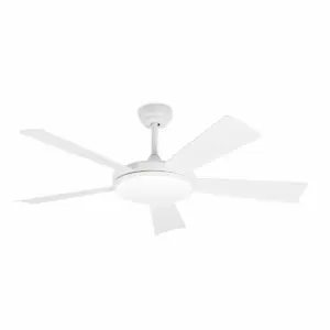 Faro Barcelona Ανεμιστήρας Οροφής Saona Λευκός με Φως & Τηλεχειριστήριο – 33803