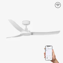 Faro Barcelona Siros Smart Wi-Fi Ανεμιστήρας Οροφής με Τηλεχειριστήριο Λευκός – 33804WP