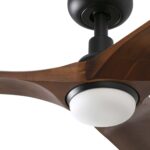 Faro Barcelona HEYWOOD S Ø900mm BLACK 3B DARK WOOD LED 10W CCT – 33806-1TWFR