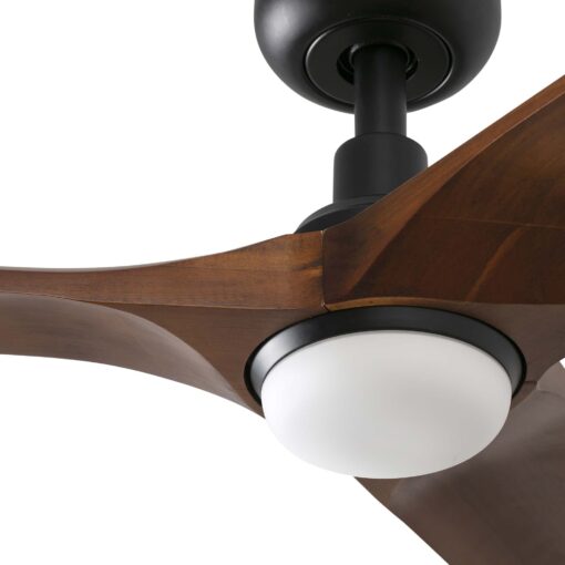 Faro Barcelona HEYWOOD S Ø900mm BLACK 3B DARK WOOD LED 10W CCT – 33806-1TWFR